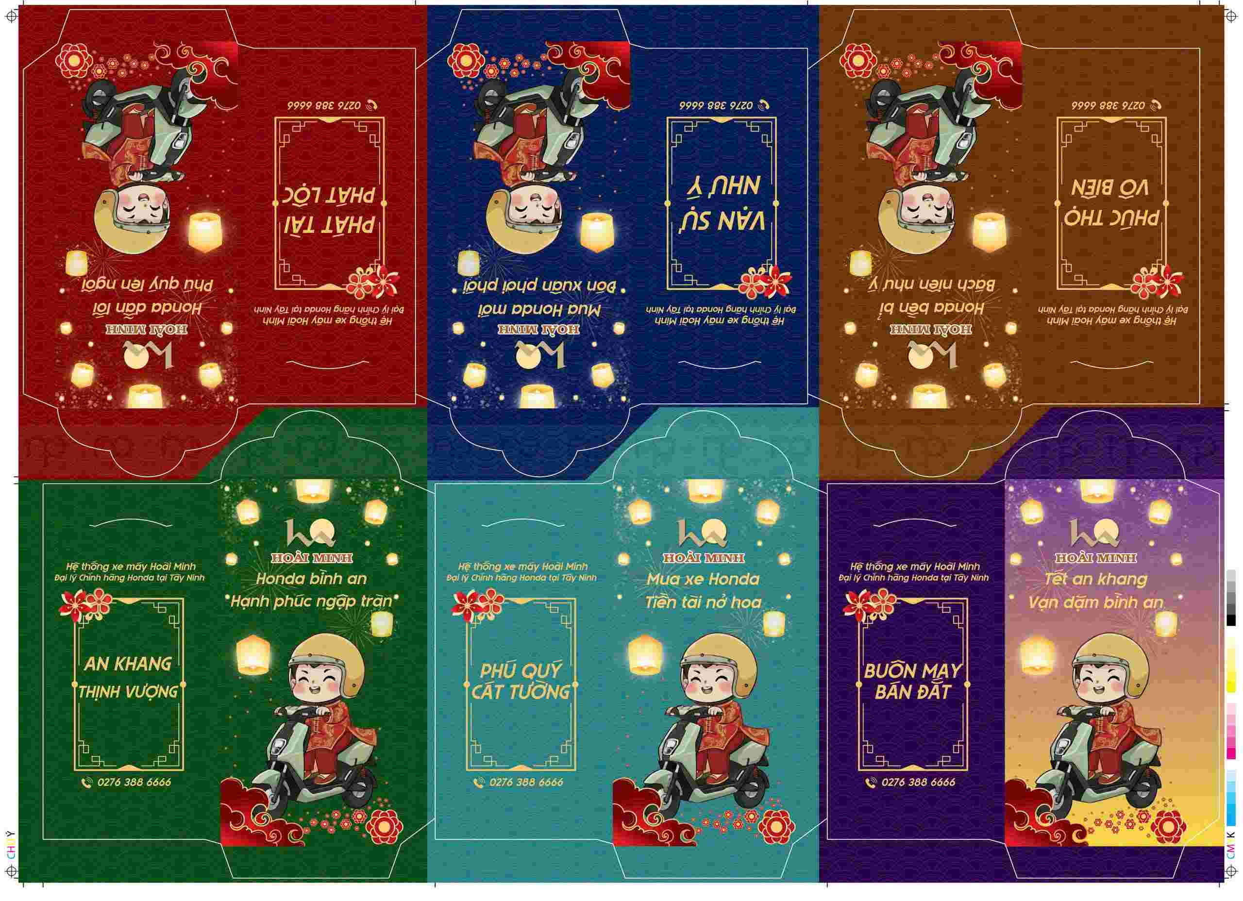 Bao lì xì được cá nhân hóa cho gia đình